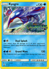 Kyogre SM129 Wave Holo STAFF Promo - SM7 Celestial Storm Prerelease